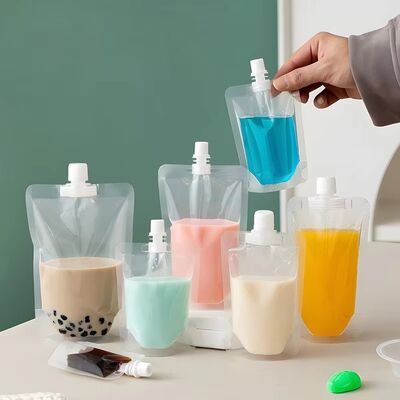 Spout Pouch With Cap – Aluminum Foil Laminated Stand-Up Pouch For Beverage Packaging Bag