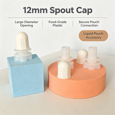 LDPE Plastic 12mm Round Head Spout Nozzle Cap & HDPE Doypack Spout Lid Manufacturer | Jelly Suction Nozzle Supplier | OEM/ODM Wholesale