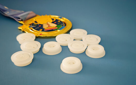 PE Coffee Degassing Valve Food Grade Coffee Bag Valves HDPE Compatible