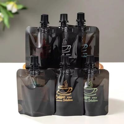 Custom Aluminum Foil Laminated Spout Pouch With Cap | High Barrier PE/AL/PA Stand Up Spout Bag