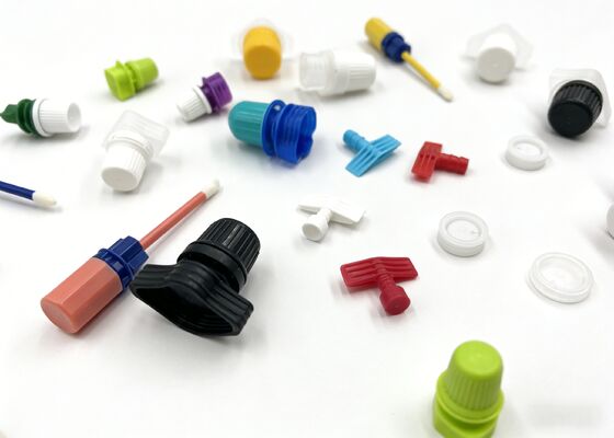 PE Stand-Up Spout Cap | High-Precision Injection Molding | Anti-Clogging Nozzle For Thick Liquids | Customizable Caliber For Flexible Packaging