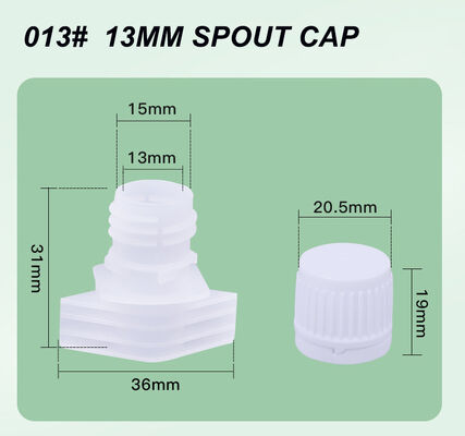Source Factory 13mm Food Grade PE Spout Cap — Flexible Pouch Spout For Liquid Food Packaging