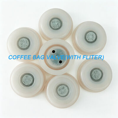 Composite Pouch Breather Valve | PE Flexible Packaging Vent Valve | HDPE One-Way Air Valve for Coffee Bags