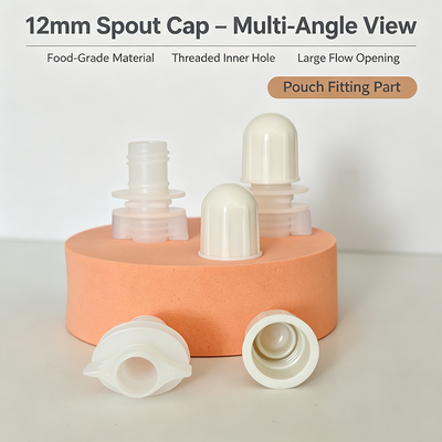 LDPE Plastic 12mm Round Head Spout Nozzle Cap & HDPE Doypack Spout Lid Manufacturer | Jelly Suction Nozzle Supplier | OEM/ODM Wholesale