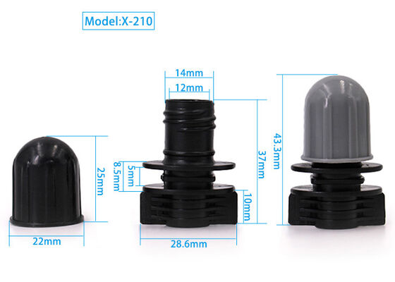 LDPE Plastic 12mm Round Head Spout Nozzle Cap & HDPE Doypack Spout Lid Manufacturer | Jelly Suction Nozzle Supplier | OEM/ODM Wholesale
