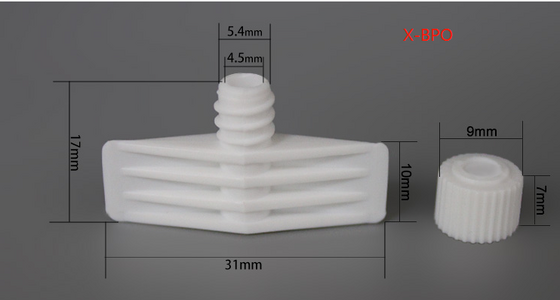 4.5mm Leak Proof Plastic Spout Cap, Tamper Evident Small Mouth Filling Spout for Flexible Packaging Pouch